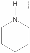 Fórmula estrutural da piperidina