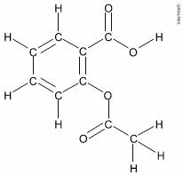 Fórmula molecular de C9H8O4 ou C8O2H7COOH